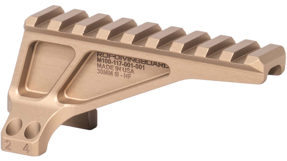 Reptilia ROF Diving Board NightForce Long Ultra Mount, Fits AUS/ Geissele Super Precision, Anodized Finish, FDE, 30mm, 100-288