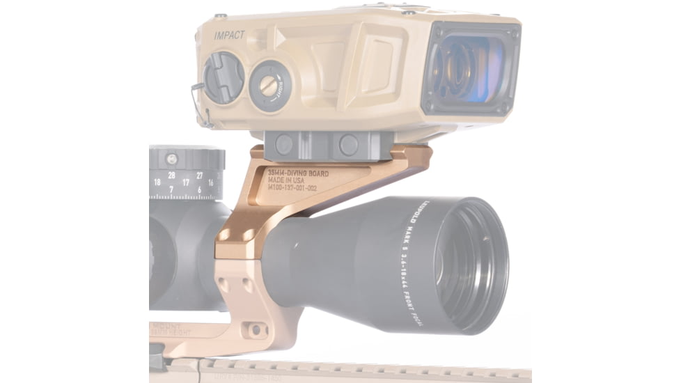 Reptilia ROF Diving Board Single Mount, Fits AUS/ Geissele Super Precision, Anodized Finish, FDE, 35mm, 100-352