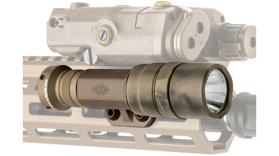 Reptilia Torch 18350 M-LOK Light Body, Left Side, Type III Hardcoat Anodized, Tobacco, 100-114