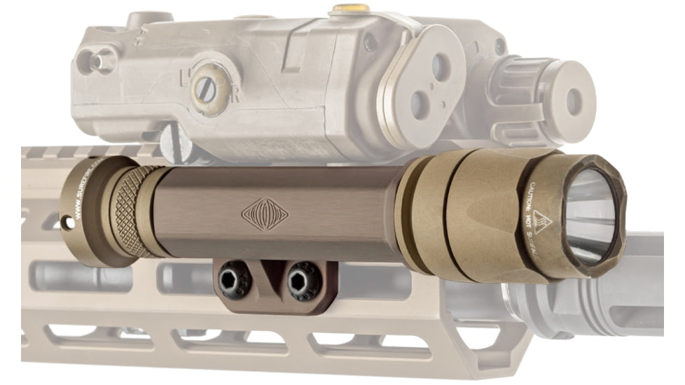 Reptilia Torch 6V/CR123 M-LOK Light Body, Right Side, Type III Hardcoat Anodized, Tobacco, 100-106