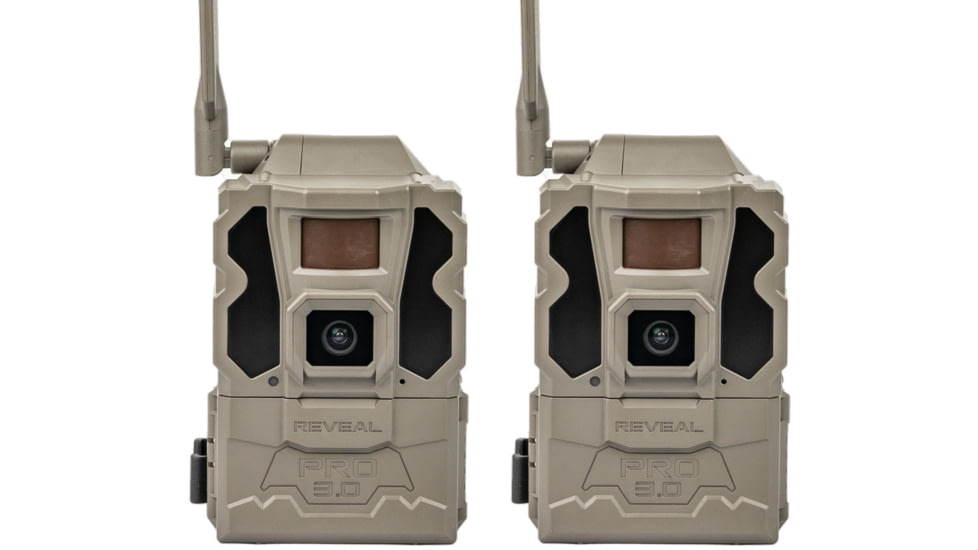 Reveal by Tactacam Pro 3.0 Cellular Trail Camera, 2-Pack, Gray, RV-XP3-BNDL1