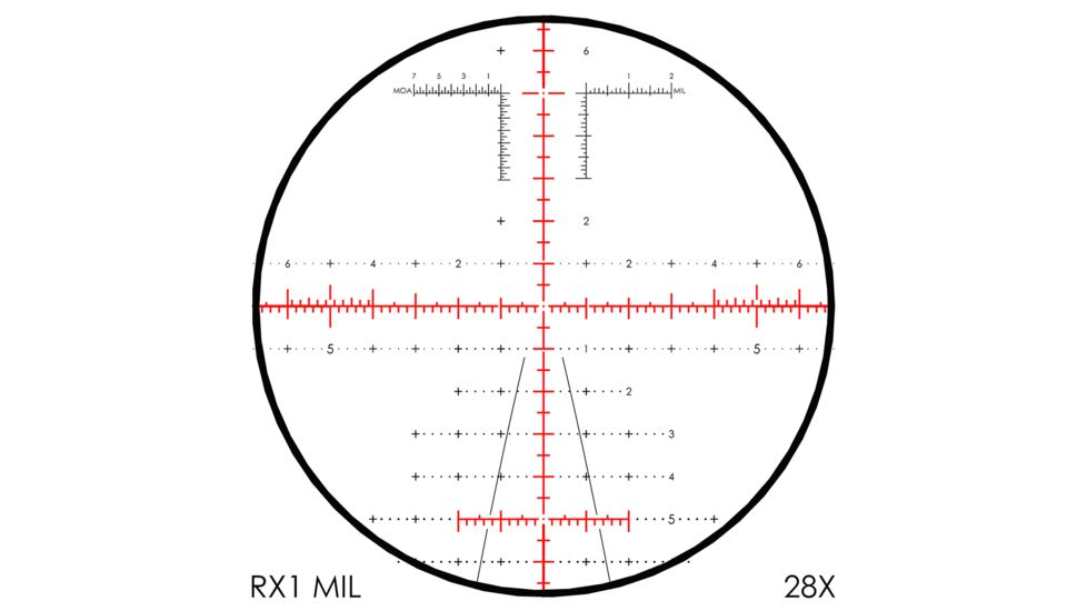 Revic PMR 428 4.5-28x56 Smart Rifle Scope, 34 in Tube, MOA RX 1 Reticle, Left Handed, Gray, E2602L