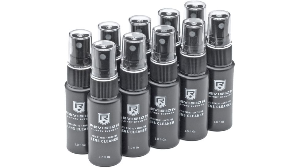 Revision Eyewear Anti-Fog and Anti-Static Cleaning Spray for Revision Eyewear Gear (10 Pack)