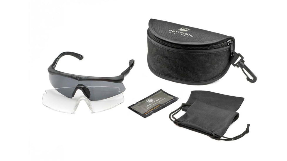 Revision Sawfly Shooting Glasses, Black, 4-0076-9818