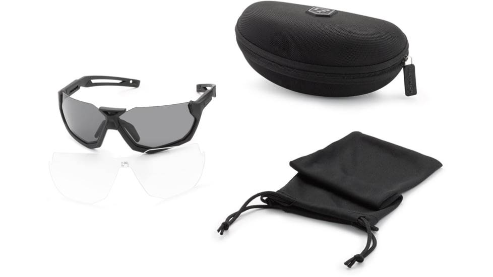 Revision Slingshot Ballistic Two Lenses Sunglasses, Clear/Smoke, 4-0759-0001
