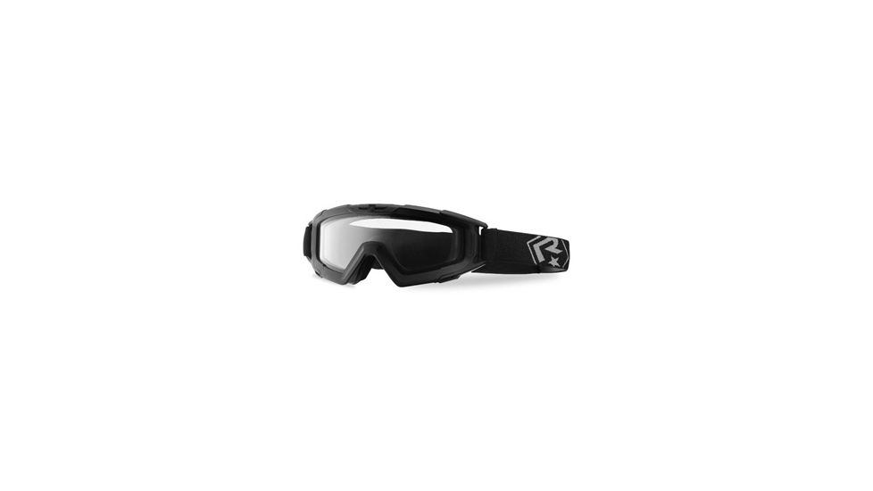 Revision Snowhawk Basic Goggle System w/ Clear Lens, Black Frame, 4-0100-0006