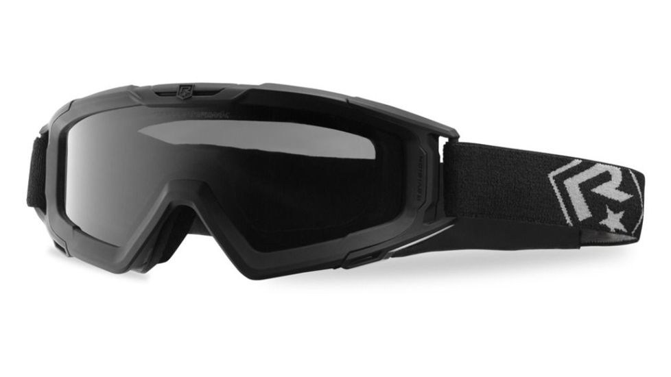 Revision Snowhawk Goggle System Deluxe Kit, Clear/Smoke/Yellow Lens, Black Frame, 4-0101-0003
