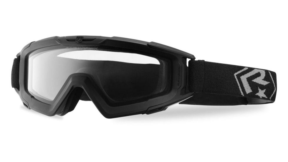Revision I-VIS Snowhawk Ballistic Goggle System Essential Kit, Clear/Smoke Lens, Black Frame, 4-0101-0000