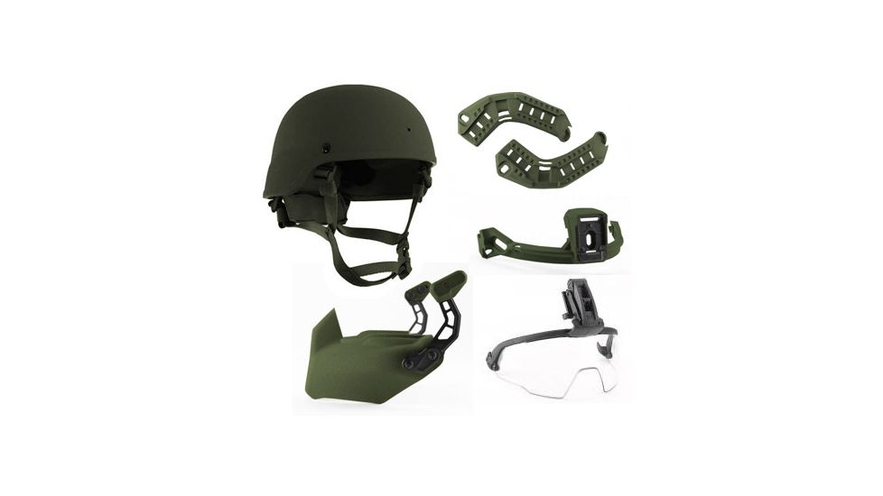 Revision Viper P2 Helmet, System w/ILR, 1NVG, MSS, Olive Green, Small 4-0501-5341