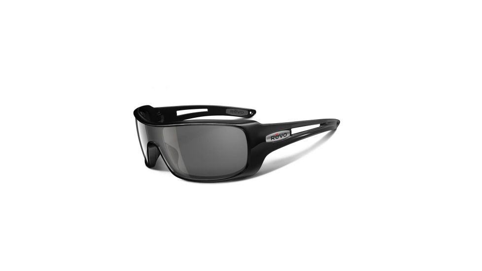 Revo Backbay Polished Black Nylon Frame, Graphite Lens Sunglasses - RE4055-01