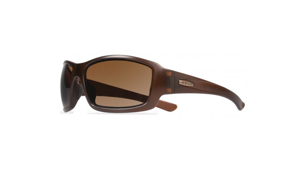 Revo Bearing Progressive Prescription Sunglasses, Matte Brown Frame, Polarized, RE 4057 02 BRPR