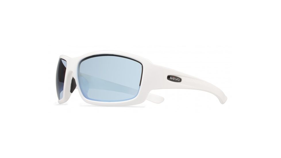 Revo Bearing Progressive Prescription Sunglasses, Matte White Frame, Polarized, RE 4057 09 BLPR