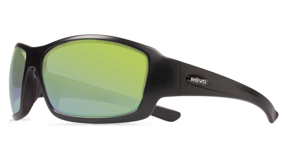Revo Bearing Sunglasses, Matte Black Frame, Green Water Lens RE4057-01-GN