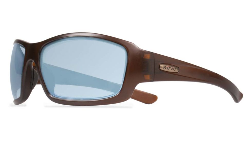 Revo Bearing Sunglasses, Matte Brown Frame, Blue Water Lens RE4057-02-BL
