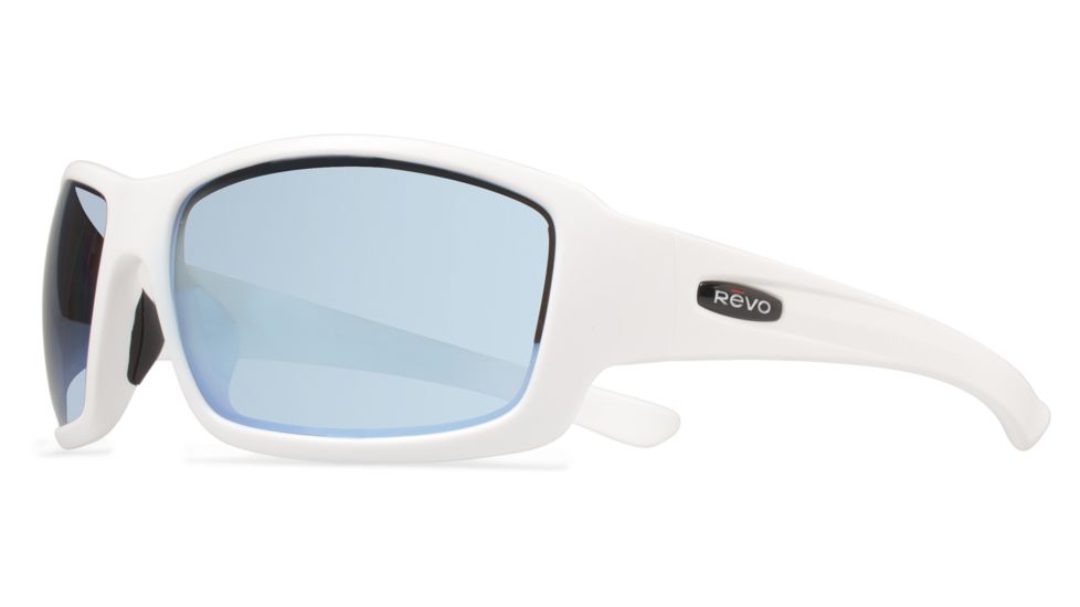 Revo Bearing Sunglasses, Matte White Frame, Blue Water Lens RE4057-09-BL
