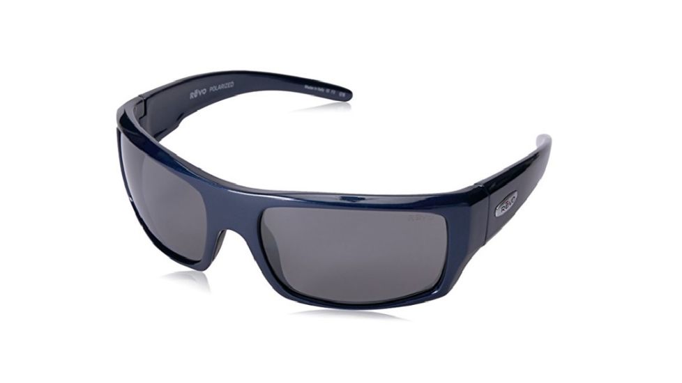 Revo Canyon Sunglasses, Blue Frame, Graphite Lens, Polarized, RE 5008X 05 GY