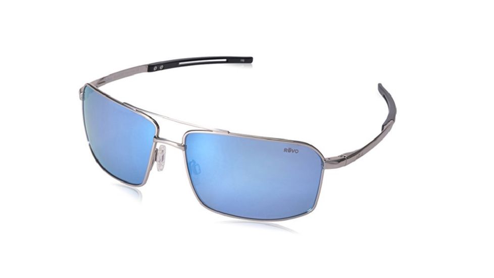 Revo Cayo Single Vision Prescription Sunglasses, Chrome Frame, Polarized, RE 5001X 03 BLSV