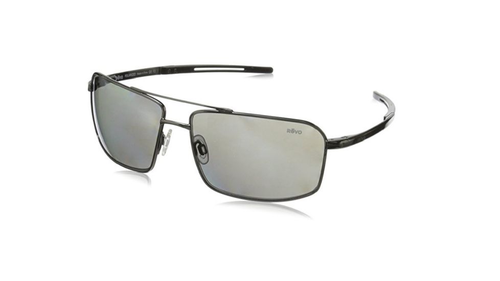 Revo Cayo Single Vision Prescription Sunglasses, Gun Frame, Polarized, RE 5001X 00 GYSV