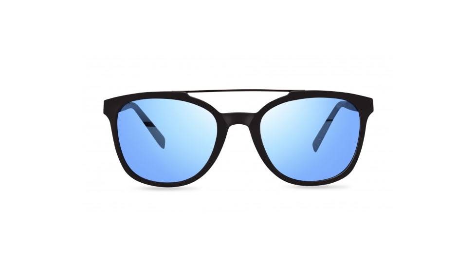 Revo Clayton Progressive Prescription Sunglasses, Matte Black/Blue Frame, Polarized, RE 1040 21 BLPR