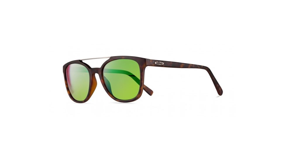 Revo Clayton Progressive Prescription Sunglasses, Matte Tortoise Frame, Polarized, RE 1040 12 GNPR
