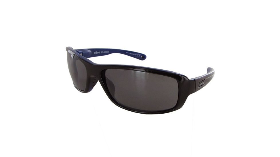 Revo Converge Sunglasses, Shiny Black Cobalt Frame, Graphite Lens, Polarized, RE 4064 05 GY