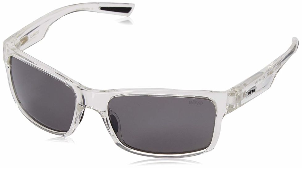 Revo Crawler XL Sunglasses, Matte Crystal Frame, Graphite Lens, Polarized, RE 1071XL 09 GY