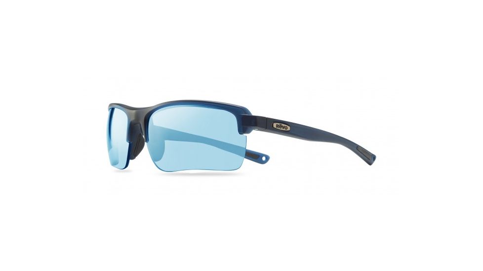 Revo Crux C Single Vision Prescription Sunglasses, Blue Frame, Polarized, RE 1021GF 05 BLSV