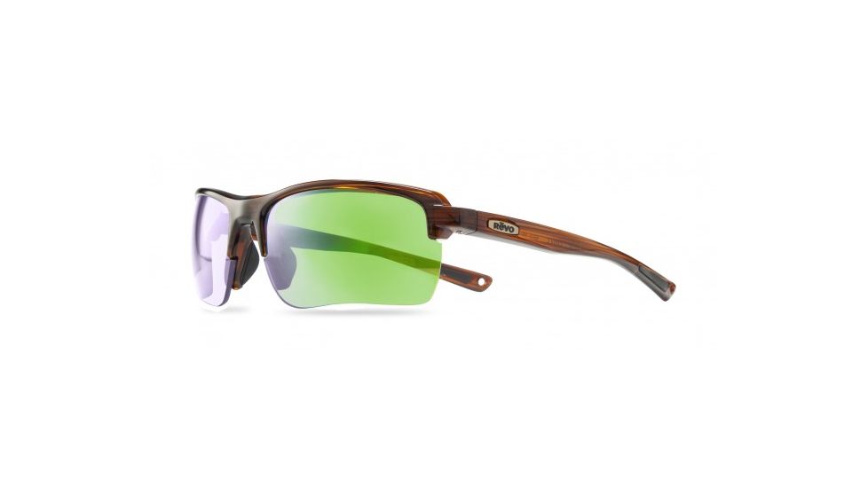 Revo Crux C Single Vision Prescription Sunglasses, Brown Frame, Polarized, RE 1021GF 02 GNSV