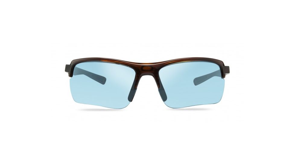 Revo Crux C Single Vision Prescription Sunglasses, Brown Woodgrain Frame, Polarized, RE 1021 02 BLSV