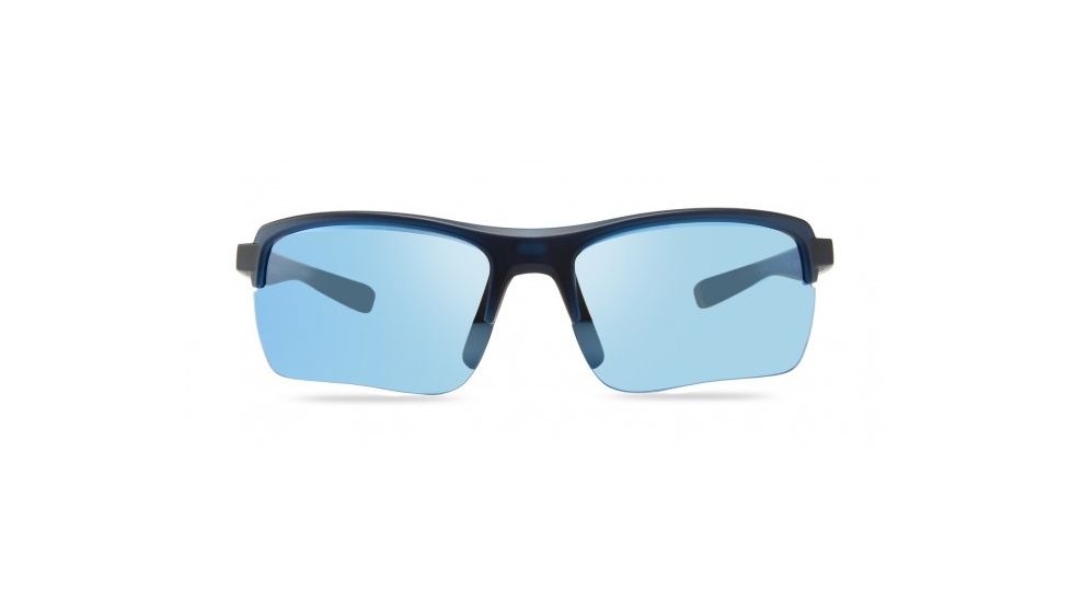 Revo Crux C Single Vision Prescription Sunglasses, Matte Navy Crystal Frame, Polarized, RE 1021 05 BLSV