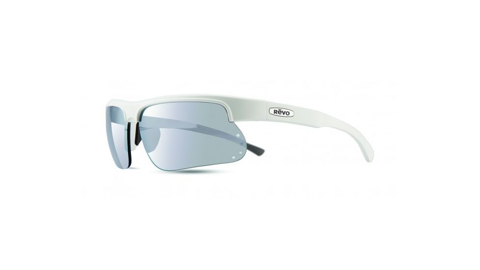 Revo Cusp S Global Fit Sunglasses, White Frame, Stealth Lens, Polarized, RE 1025GF 09 ST