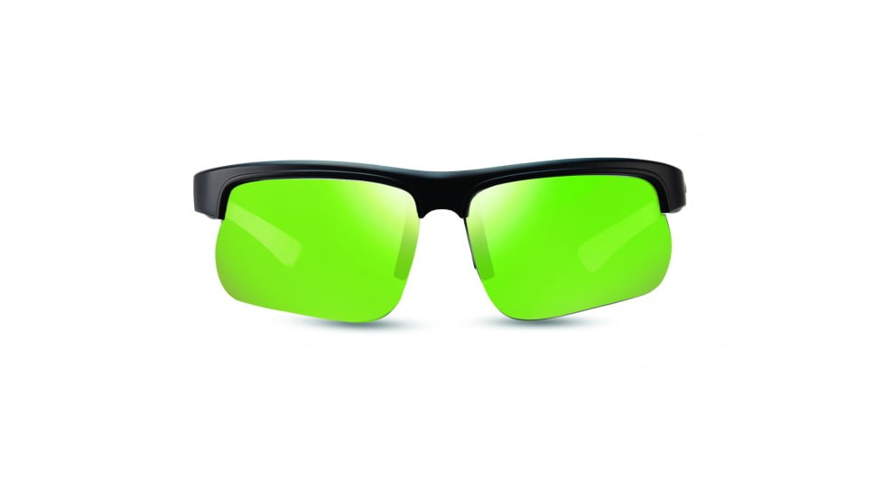 Revo Cusp S Single Vision Prescription Sunglasses, Black/Green Frame, Polarized, RE 1025 18 GNSV