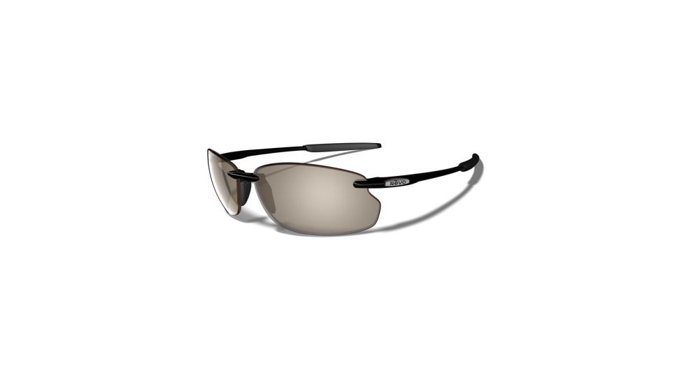 Revo Cut Bank Polished Black Nylon Frame, Graphite Lens Sunglasses - RE4045-01