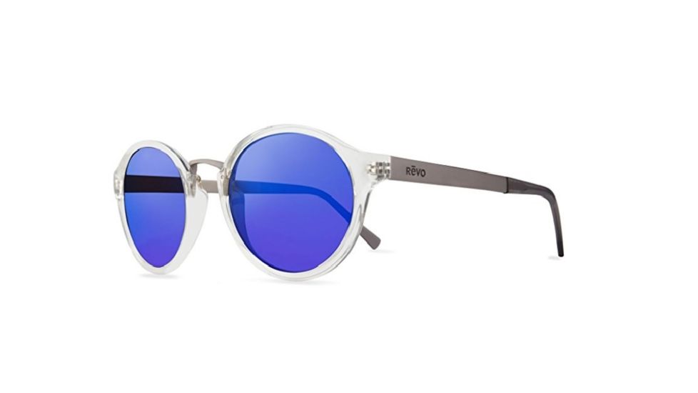Revo Dalton Single Vision Prescription Sunglasses, Shiny Crystal Frame, Polarized, RE 1043 09 GBHSV