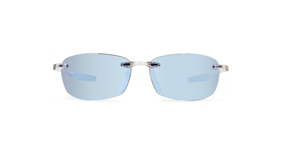 Revo Descend E Global Fit Sunglasses, Crystal Frame, Blue Water Lens, Polarized, RE 4060GF 09 BL
