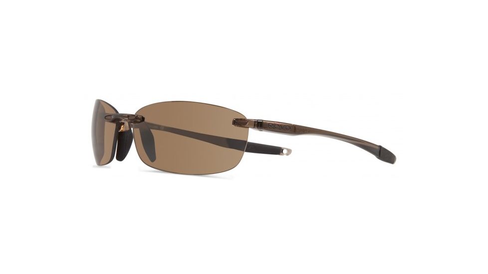 Revo Descend E Sunglasses, Crystal Brown Frame, Terra Lens, Polarized, RE 4060 02 BR