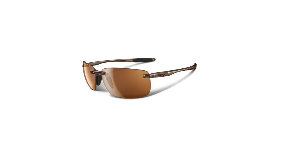 Revo Descend N Crystal Brown Nylon Frame, Bronze Lens Sunglasses - RE4059-02