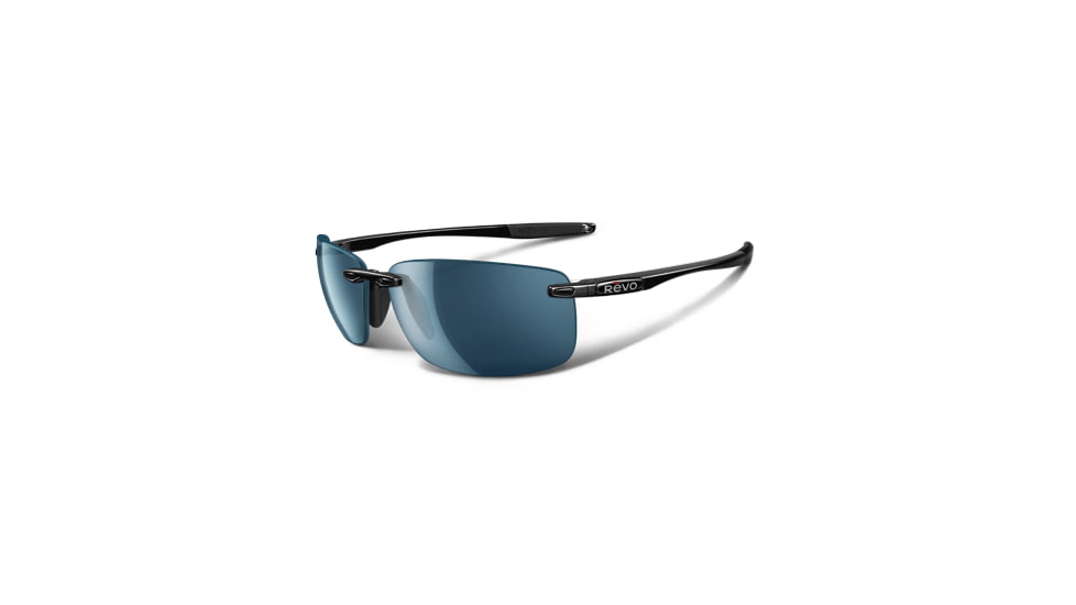 Revo Descend N Polished Black Nylon Frame, Water Lens Sunglasses - RE4059-03
