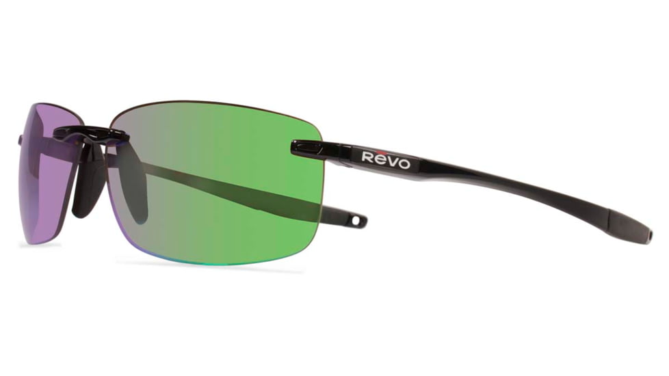 Revo Descend N Sunglasses, Black Frame, Green Water Lens RE4059-01-GN