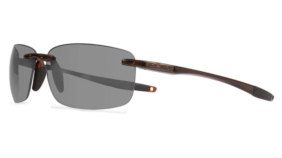 Revo Descend N Sunglasses, Crystal Brown Frame, Graphite Lens RE4059-02-GY