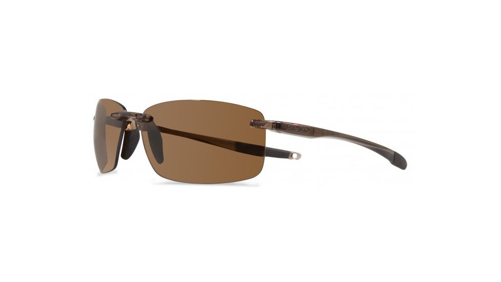 Revo Descend Xl Eyewear - Unisex - Sunglasses, Crystal Brown Frame, Terra Lens, Polarized, RE 1070XL 02 BR