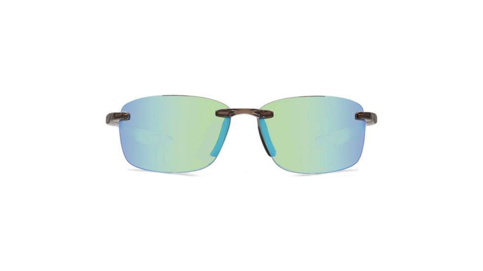 Revo Descend Xl Sunglasses, Crystal Brown Frame, Green Water Lens, Polarized, RE 1070XL 02 GN