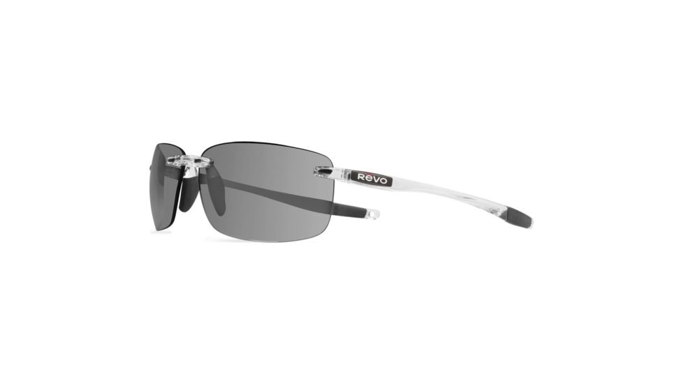 Revo Descend Xl Sunglasses, Crystal Frame, Graphite Lens, Polarized, RE 1070XL 09 GY