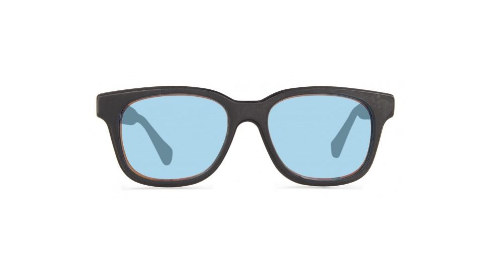 Revo Drake X Jc Sunglasses, Black Leather Frame, Blue Water Lens, Polarized, RE 1007J 01 GBL