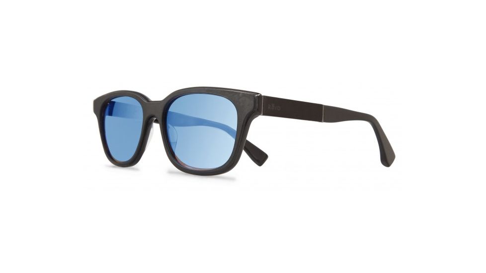 Revo Drake X Jc Sunglasses, Black Leather Frame, Blue Water Lens, Polarized, RE 1007J 01 GBL