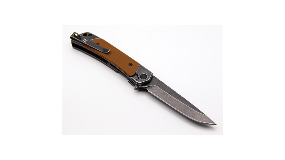 Revo Duo Linerlock Drop Point Brown