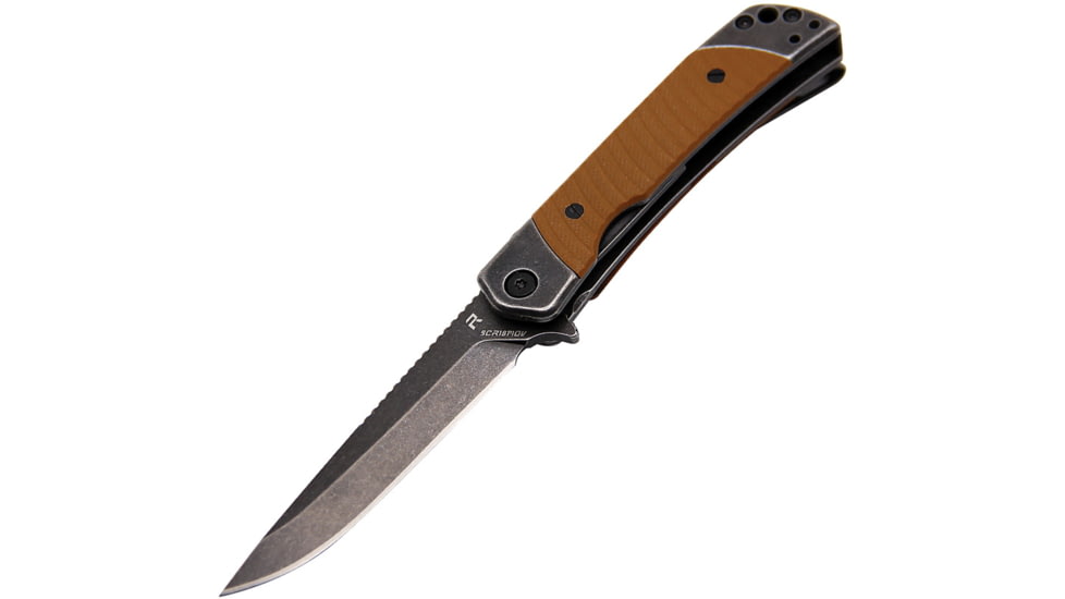 Revo Duo Linerlock Drop Point Brown