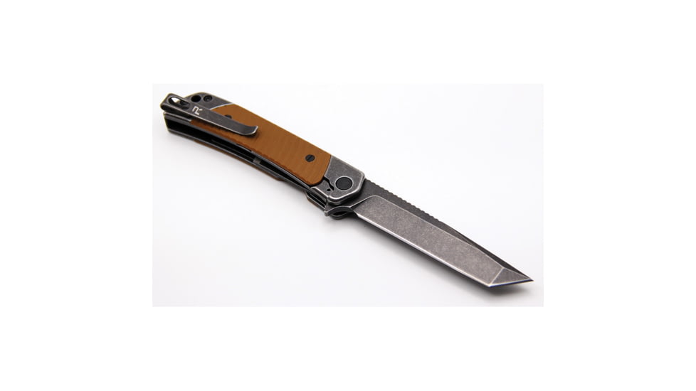 Revo Duo Linerlock Tanto Brown