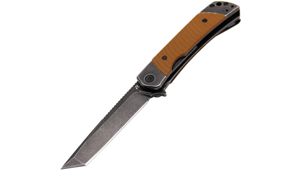 Revo Duo Linerlock Tanto Brown