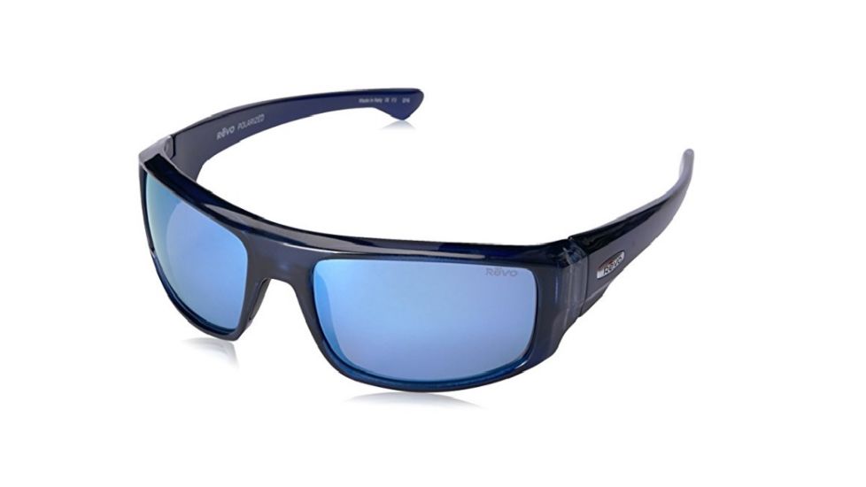 Revo Dash Single Vision Prescription Sunglasses, Crystal Blue Frame, Polarized, RE 5006X 05 BLSV